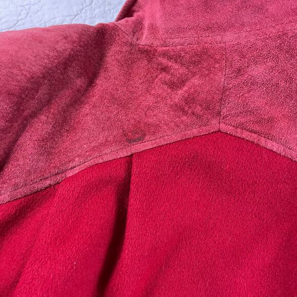 🔥Vintage 80s Fashion By Jill USA Wool Blend Leather shoulder Classic Overcoat - Picture 13 of 16